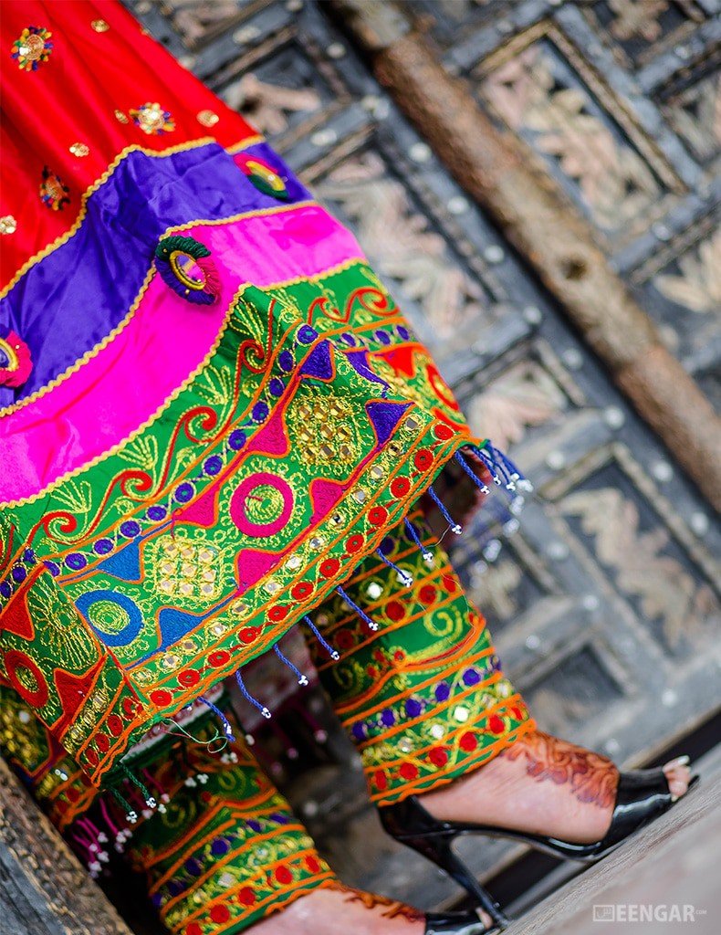 Red Afghani Frock - Seengar.com - Seengar Fashion