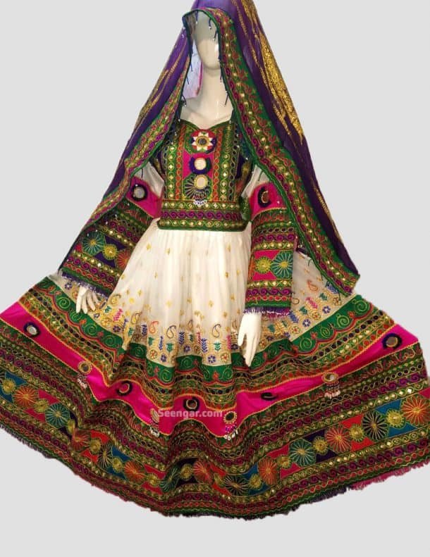 Howlite Afghan Frock Seengar Fashion