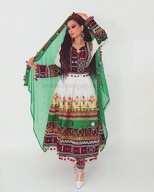 Nel Adel Rosewood Afghan Dress